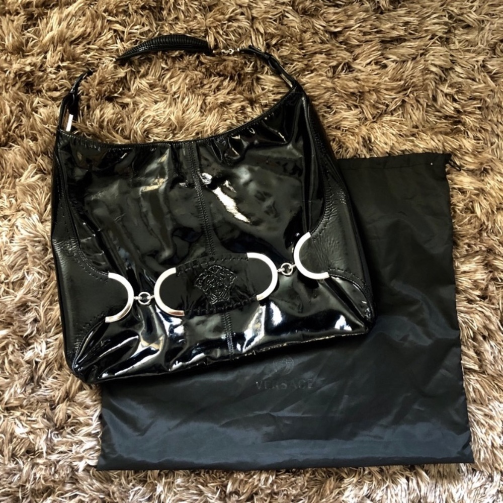 Versace Patent Leather Large bag.
